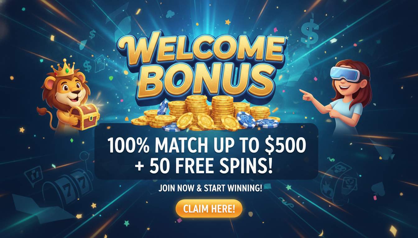 Image of a welcome bonus promotion